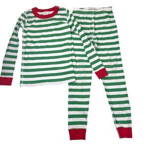 Hanna Andersson Organic Holiday Striped Pajama Set